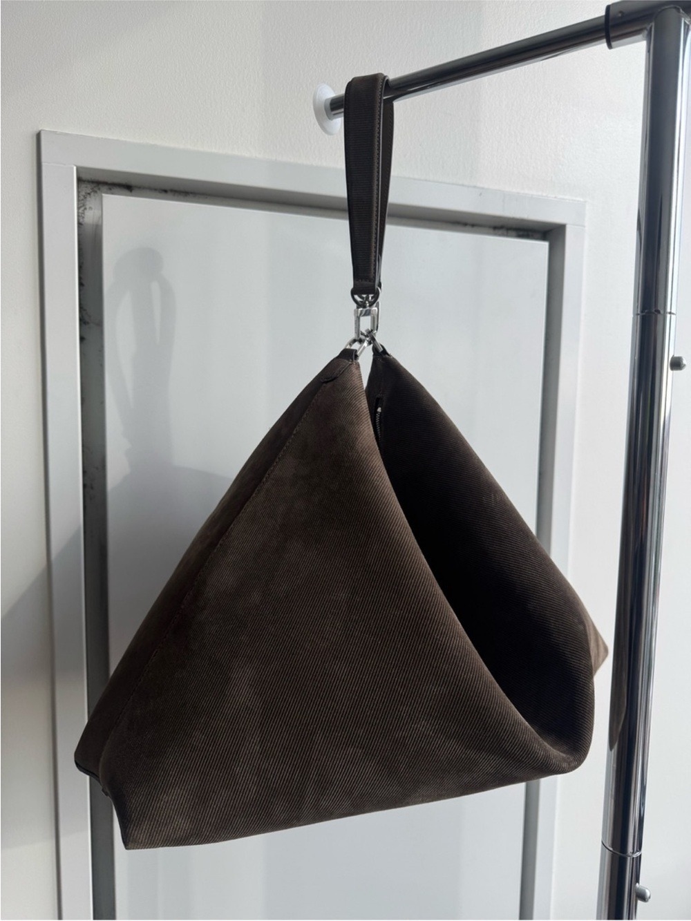 Toteme Brown Suede Hobo Bag